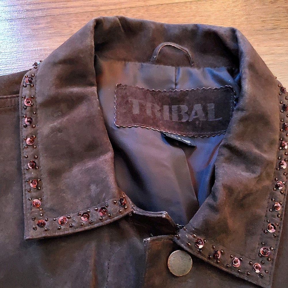 Tribal - leather jacket